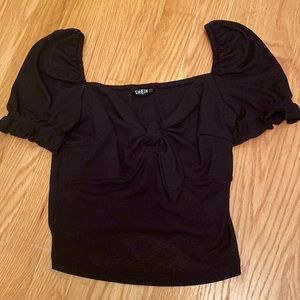 black crop top